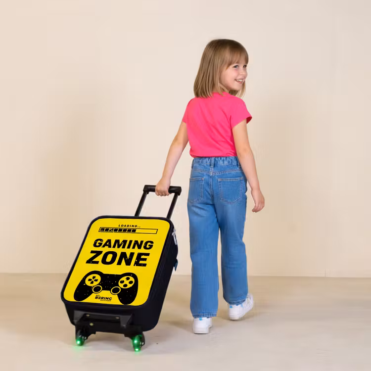Kinderkoffer - Zwart-geel met gaming zone — 2