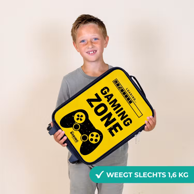 Kinderkoffer - Zwart-geel met gaming zone — 3