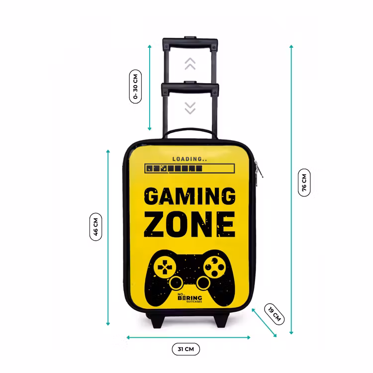 Kinderkoffer - Zwart-geel met gaming zone — 7