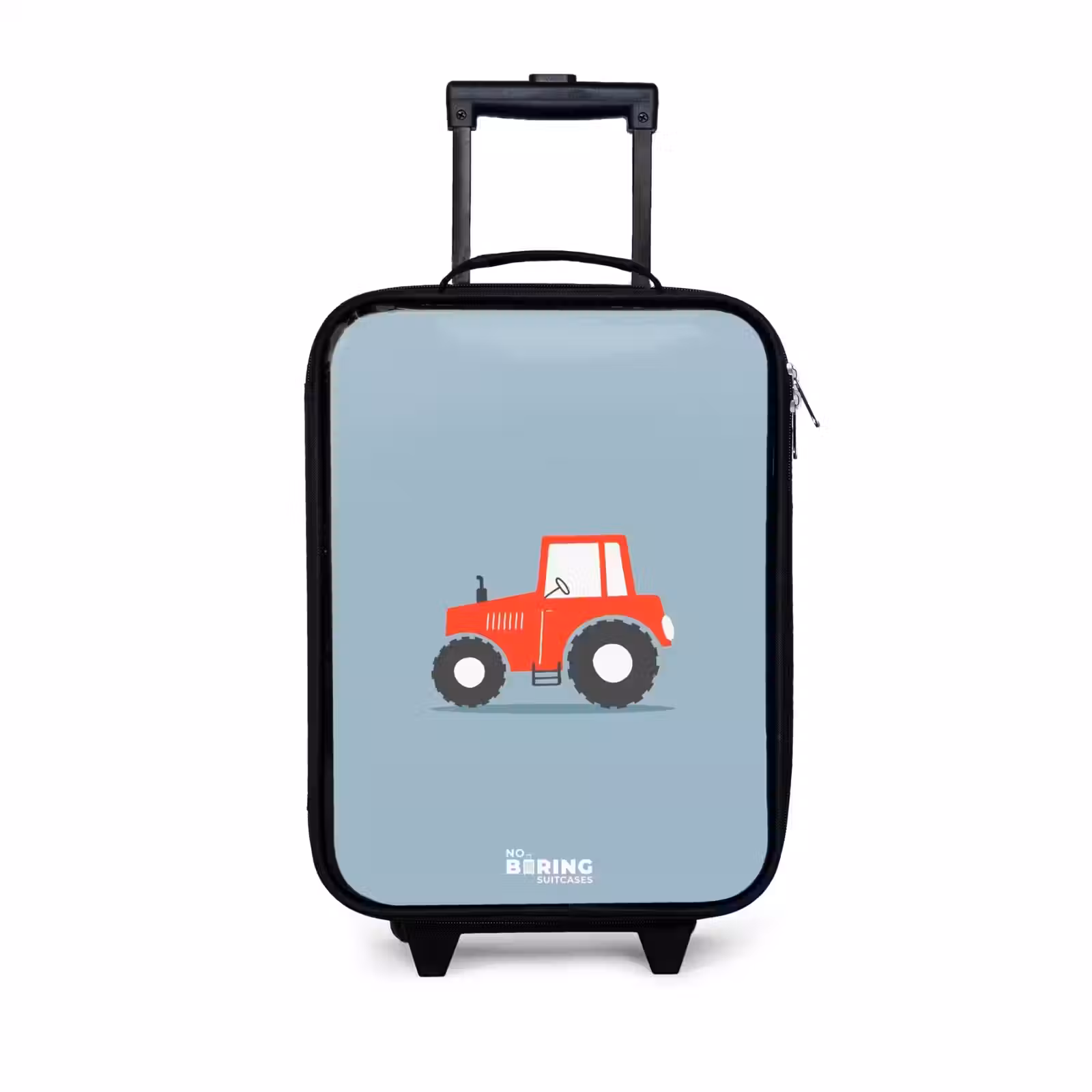 Kinderkoffer - Rode trekker blauwe achtergrond — 1