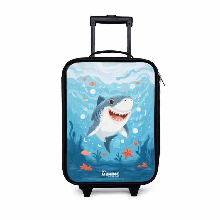 Kinderkoffers met naam - Haai - Water - Zee — 1