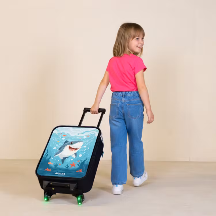 Kinderkoffers met naam - Haai - Water - Zee — 2