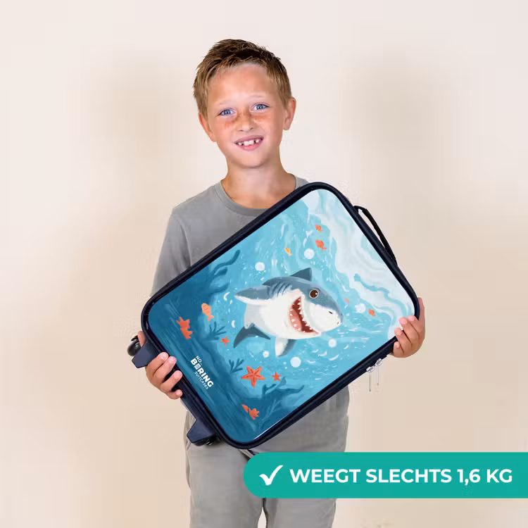 Kinderkoffers met naam - Haai - Water - Zee — 3