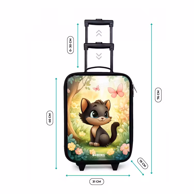 Kinderkoffers met naam - Kat - Vlinder - Bloemen — 7