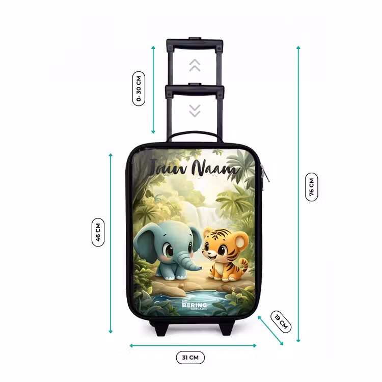 Kinderkoffers met naam - Olifant - Tijger - Bos - Jungle — 7