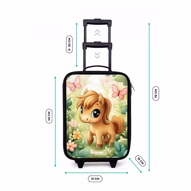 Kinderkoffers met naam - Paard - Bloemen - Vlinders — 7