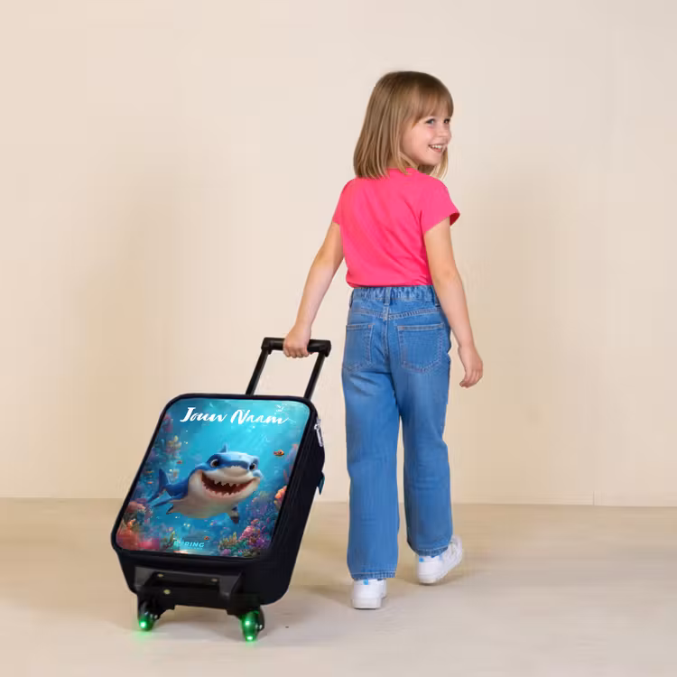 Kinderkoffers met naam - Rif - Koraal - Haai - Dier — 2