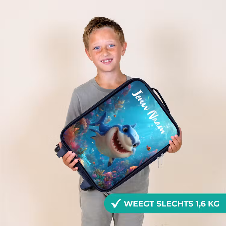 Kinderkoffers met naam - Rif - Koraal - Haai - Dier — 3