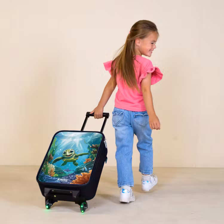 Kinderkoffer - Schildpad in kleurrijke onderwaterwereld — 2
