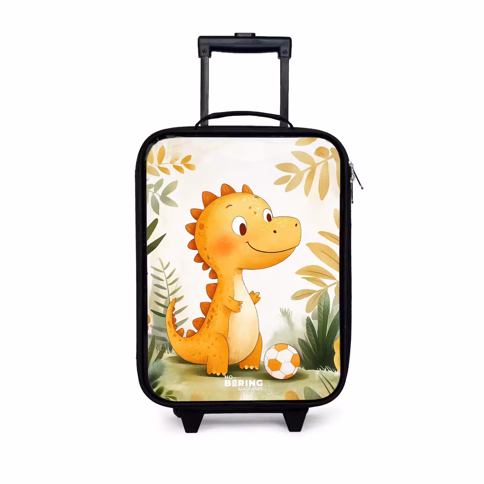 Kinderkoffers met naam - Dino - Voetbal - Oranje — 1