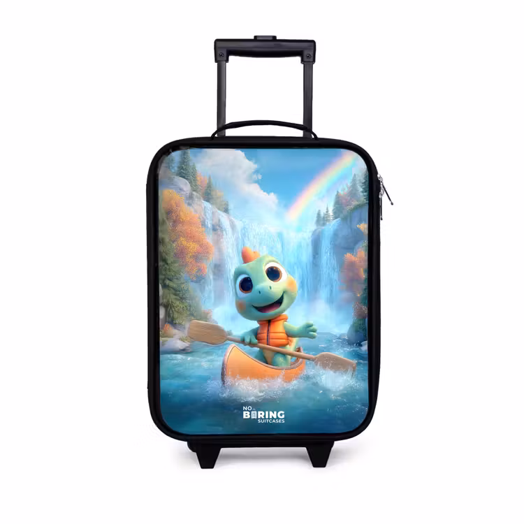 Kinderkoffers met naam - Dino - Natuur - Waterval — 1