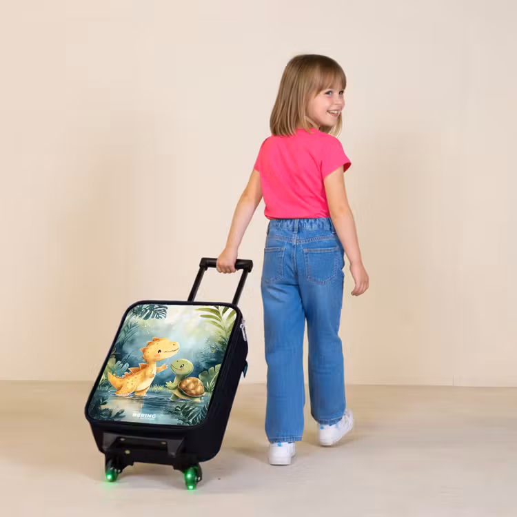 Kinderkoffers met naam - Dino - Schildpad - Jungle — 2