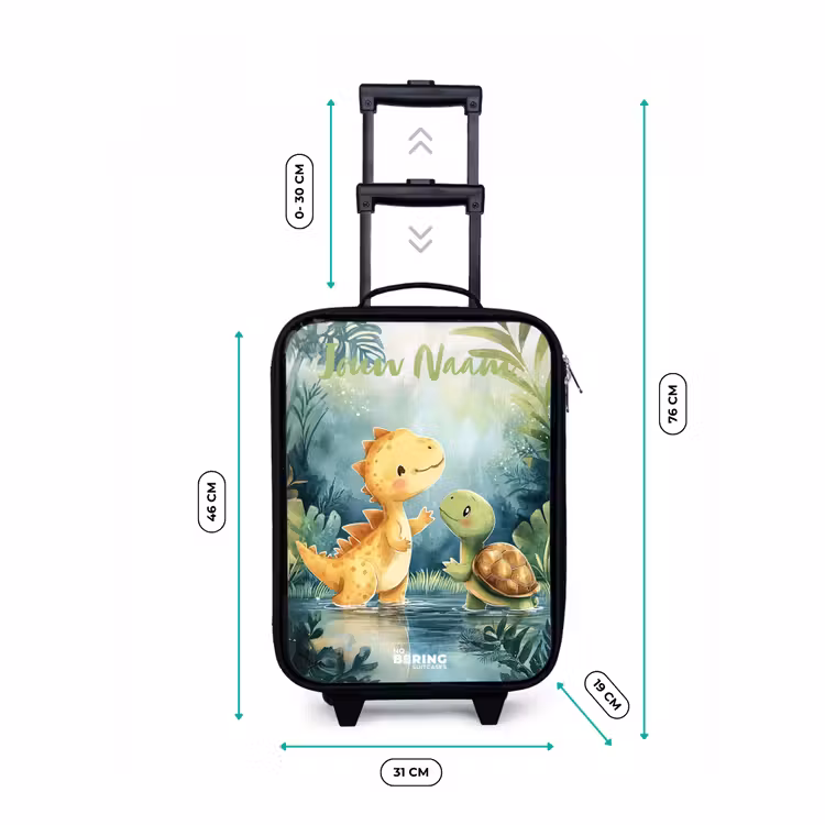 Kinderkoffers met naam - Dino - Schildpad - Jungle — 7
