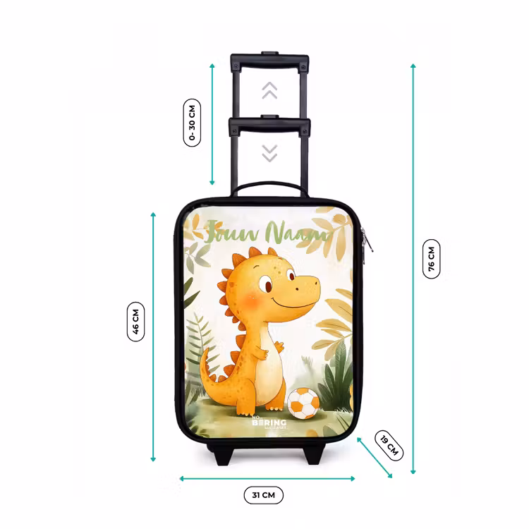 Kinderkoffers met naam - Dino - Voetbal - Oranje — 7