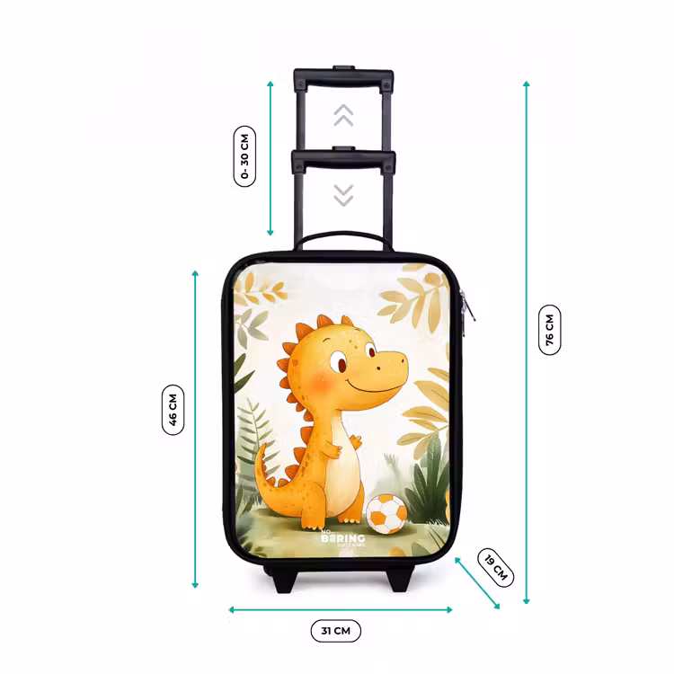 Kinderkoffers met naam - Dino - Voetbal - Oranje — 7