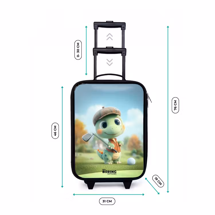 Kinderkoffers met naam - Golf - Dino - Groen — 7