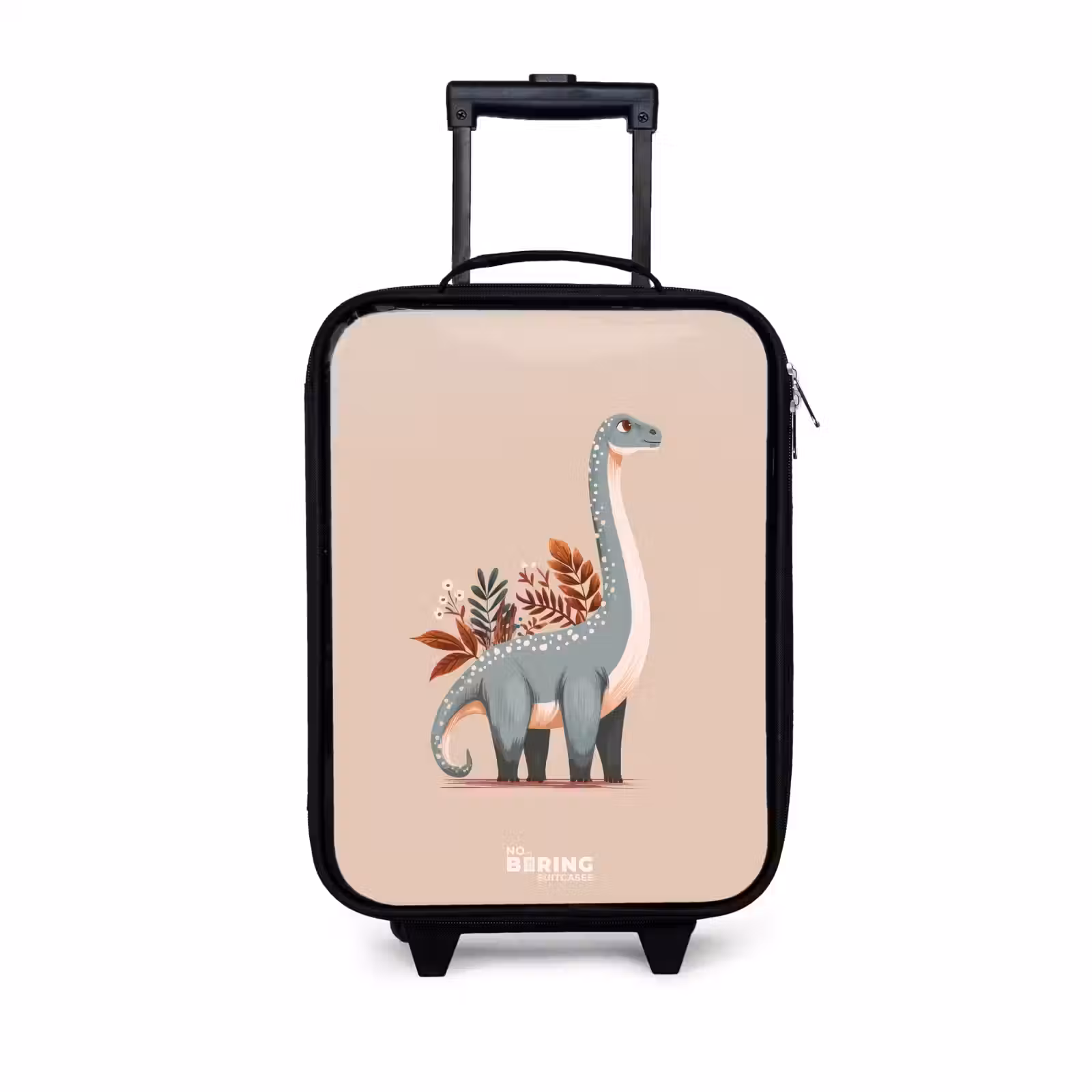 Kinderkoffer - Blauwe dinosaurus op een beige achtergrond — 1
