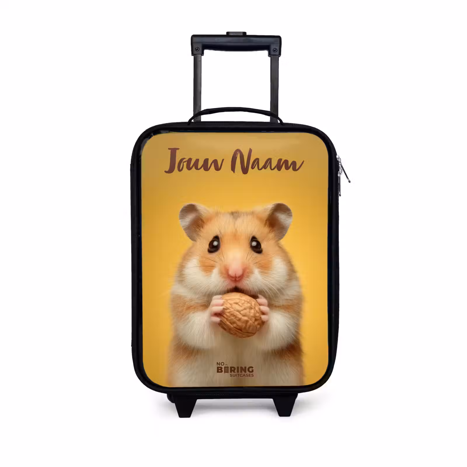 Kinderkoffers met naam - Hamster - Walnoot - Dier — 1