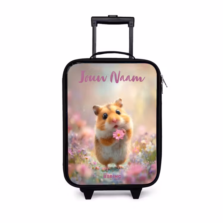 Kinderkoffers met naam - Hamster - Bloem - Natuur - Dier — 1