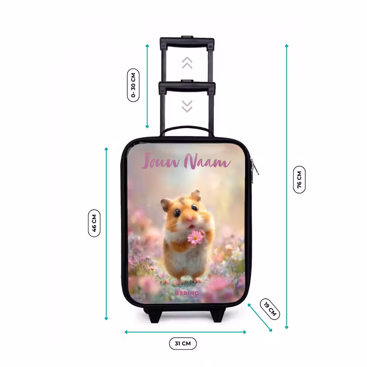 Kinderkoffers met naam - Hamster - Bloem - Natuur - Dier — 7