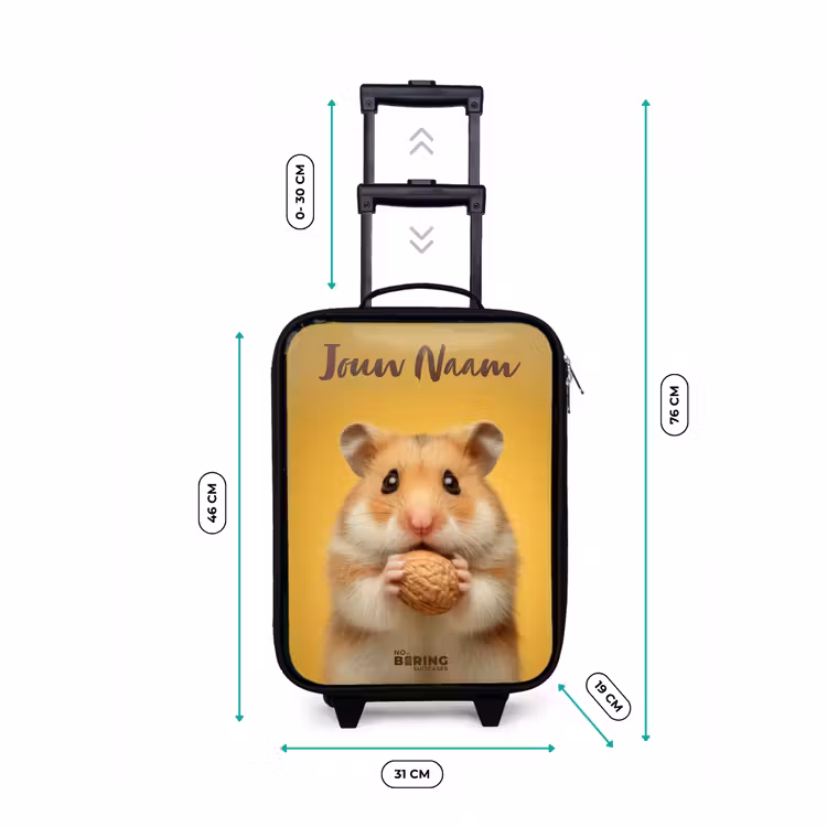 Kinderkoffers met naam - Hamster - Walnoot - Dier — 7