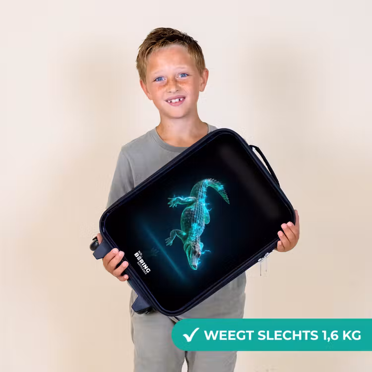 Kinderkoffer - Cyberkrokodil in actiehouding — 3