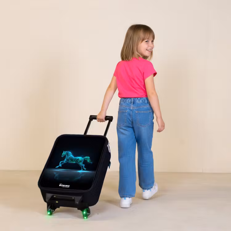 Kinderkoffer - Futuristisch galopperend paard — 2