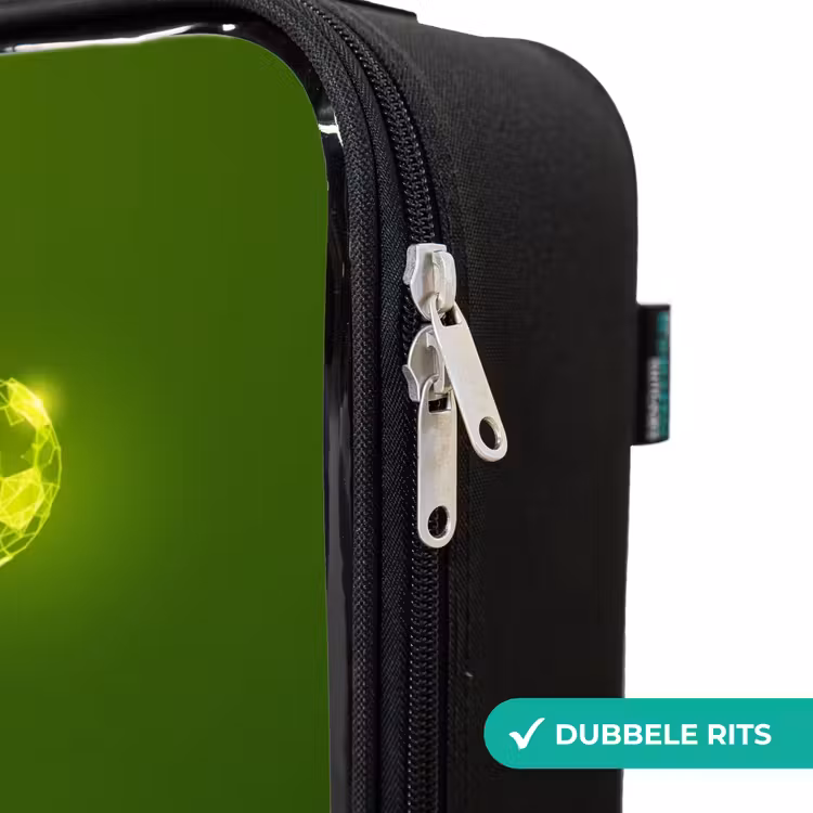 Kinderkoffer - Groene neon omhaal in actie — 6
