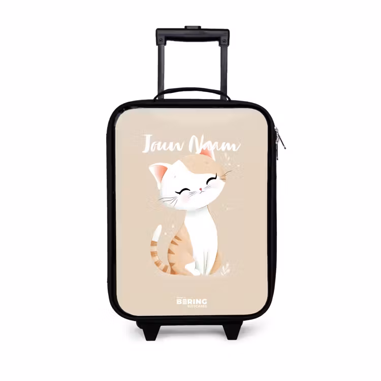 Kinderkoffer - Kitten in de kleuren beige en wit — 1