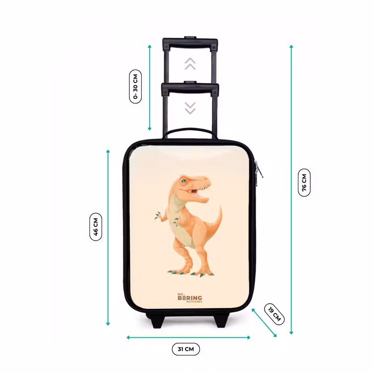 Kinderkoffer - T-rex dino in oranje kleuren — 7