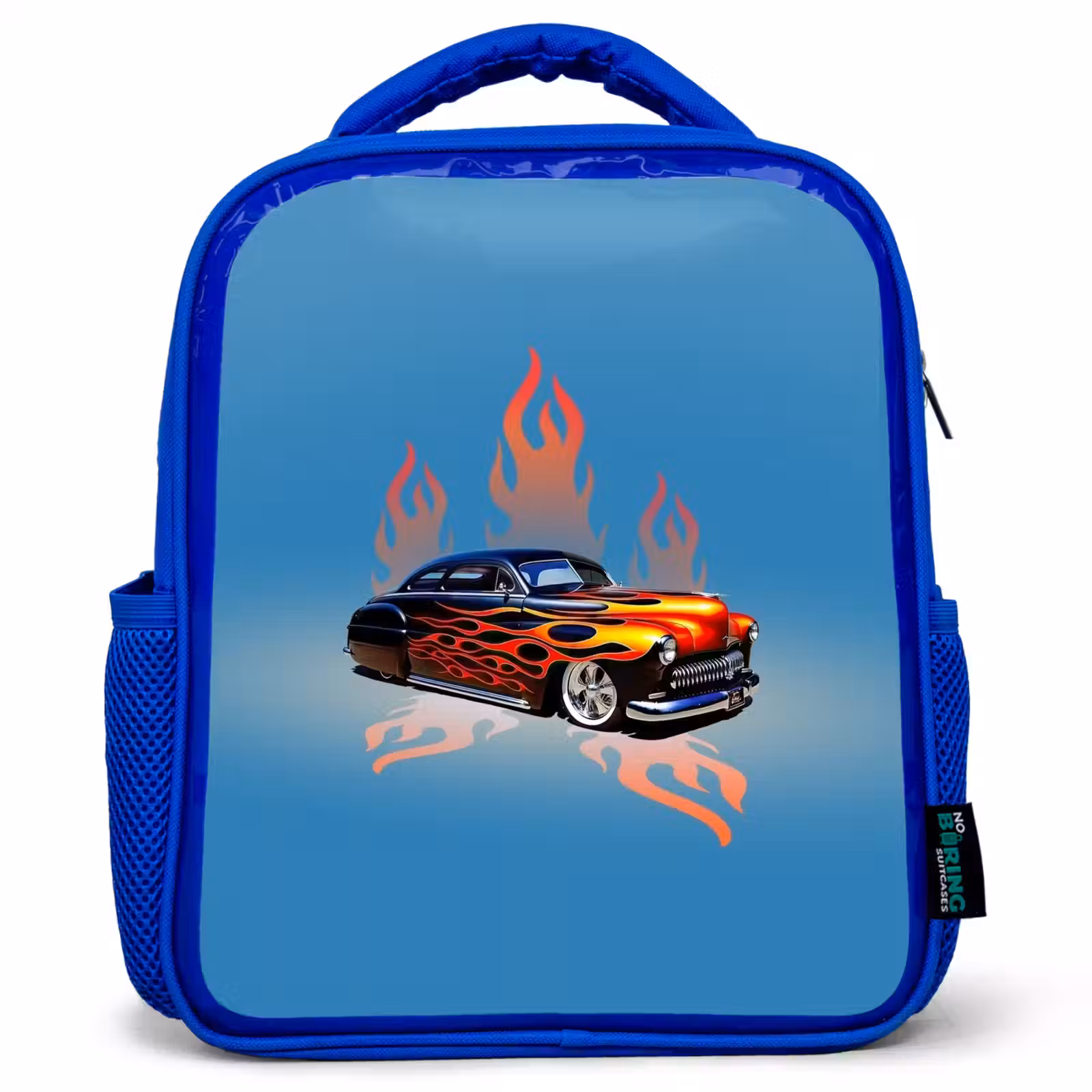 Kinderrugzak - Blauw - Hotrod flames — 1