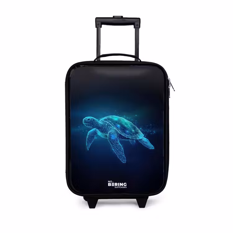 Kinderkoffer - Lichtgevende schildpad in digitale oceaan — 1