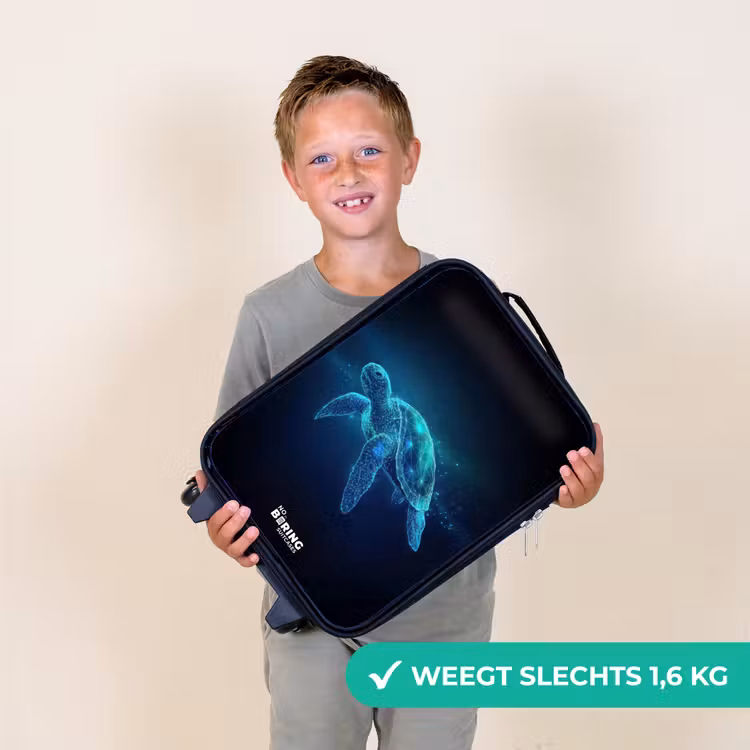 Kinderkoffer - Lichtgevende schildpad in digitale oceaan — 3