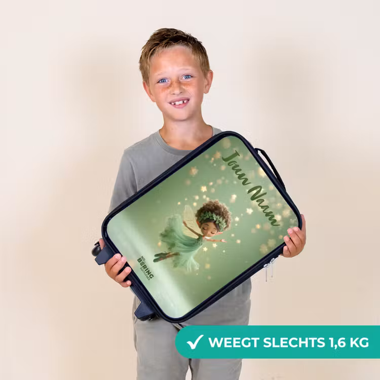 Kinderkoffers met naam - Dansende fee in groen licht — 3
