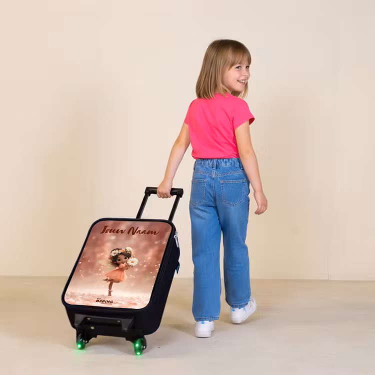 Kinderkoffers met naam - Fee met madeliefjes — 2