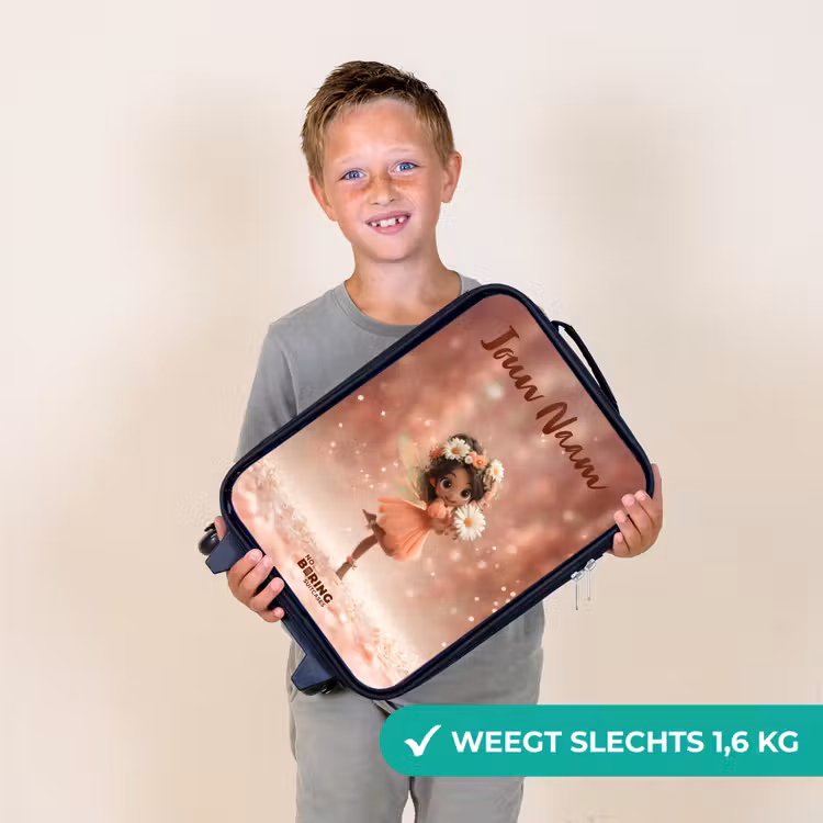 Kinderkoffers met naam - Fee met madeliefjes — 3