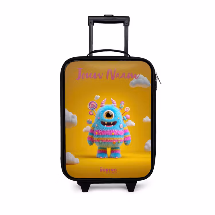 Kinderkoffers met naam - Snoep - Monster - Regenboog — 1