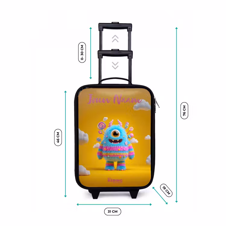 Kinderkoffers met naam - Snoep - Monster - Regenboog — 7