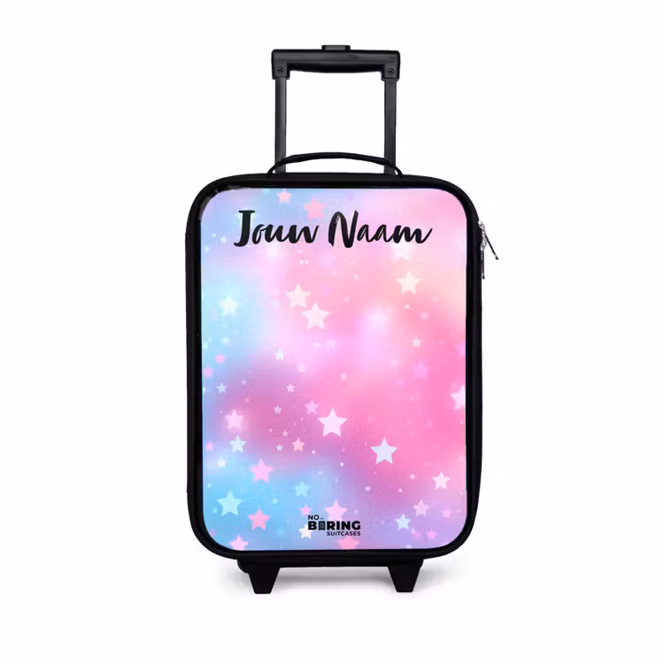 Kinderkoffers met naam - Sterren - Roze - Blauw — 1
