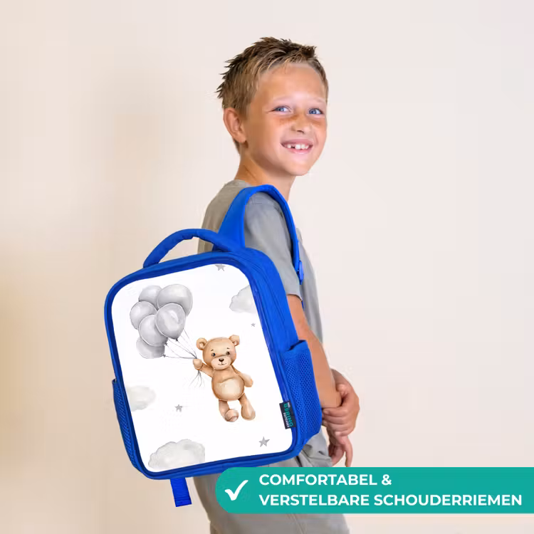 Kinderrugzak - Blauw - Beer - Ballon - Sterren - Kinderen — 4