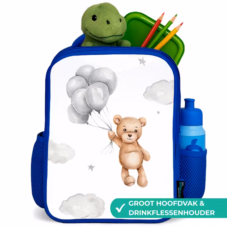 Kinderrugzak - Blauw - Beer - Ballon - Sterren - Kinderen — 6