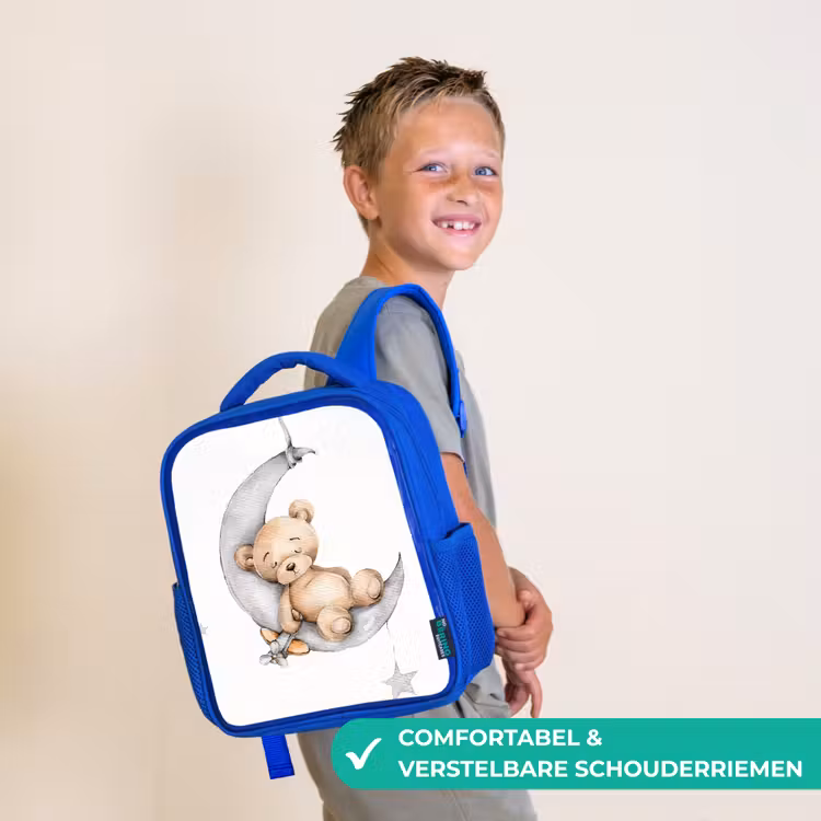 Kinderrugzak - Blauw - Beer - Maan - Sterren - Kinderen — 4