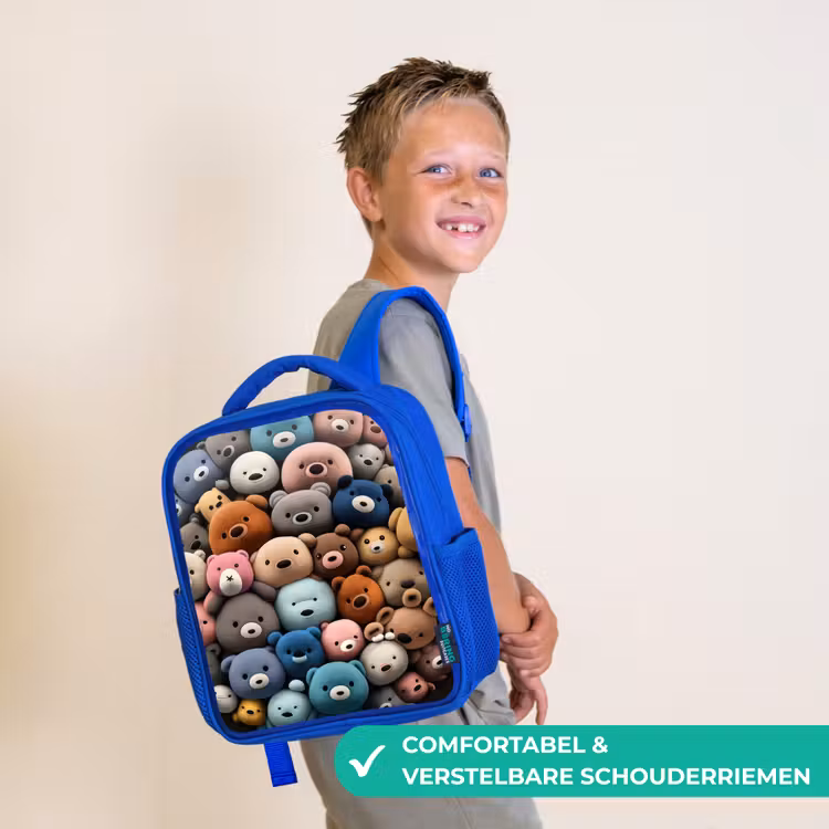 Kinderrugzak - Blauw - Berenfeestje — 4