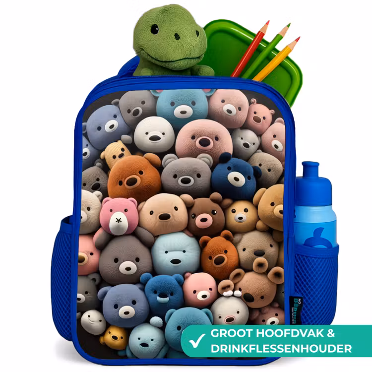 Kinderrugzak - Blauw - Berenfeestje — 6