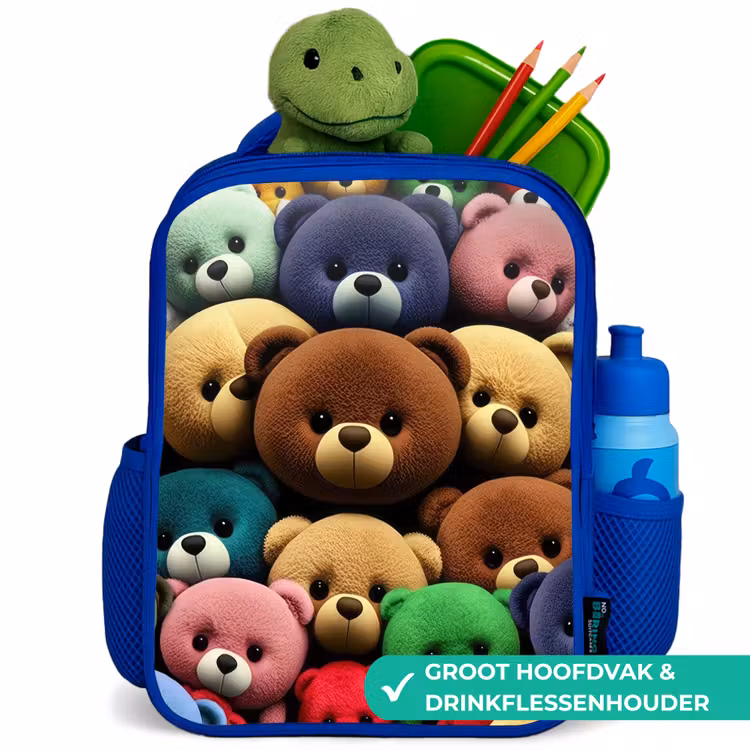 Kinderrugzak - Blauw - Bonte Berenbende — 6