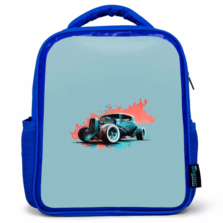 Kinderrugzak - Blauw - Hotrod turquoise — 1