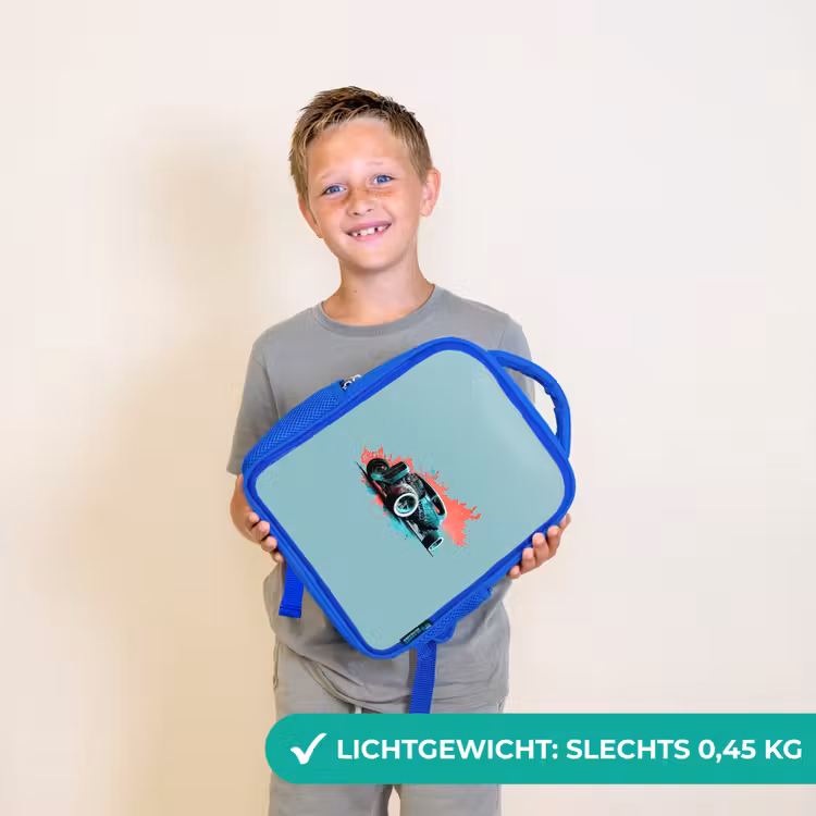 Kinderrugzak - Blauw - Hotrod turquoise — 2