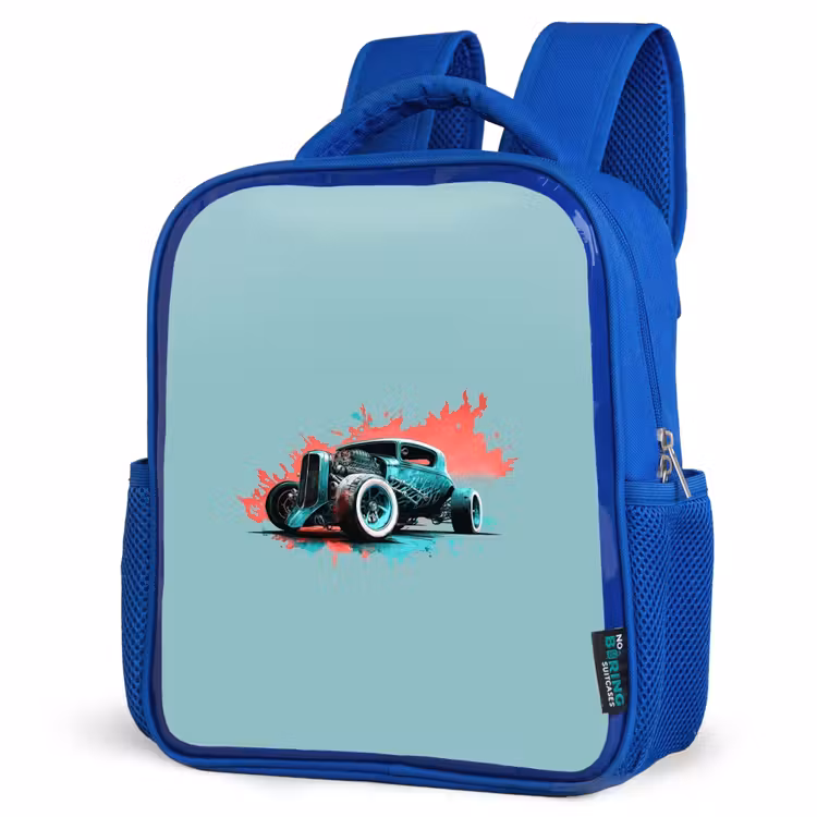 Kinderrugzak - Blauw - Hotrod turquoise — 7
