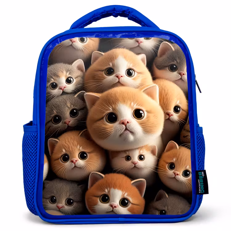 Kinderrugzak - Blauw - Knuffelkatjes — 1