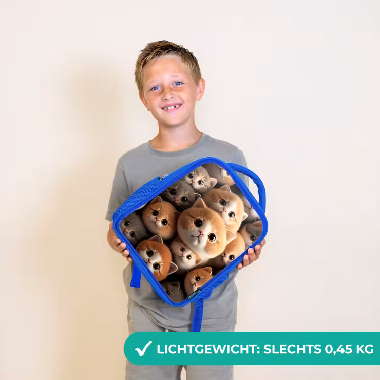 Kinderrugzak - Blauw - Knuffelkatjes — 2